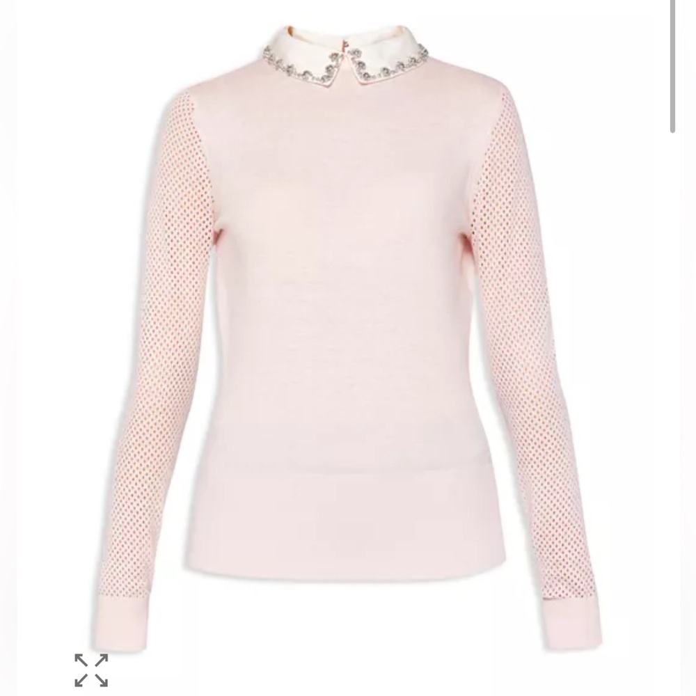 Ted Baker Braydey Embellished Collar Sweater size 2 (US 6)